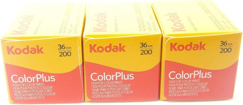 Kodak Colorplus Film, 35 mm, 200 ASA, 36 Positionen, 3 Stück