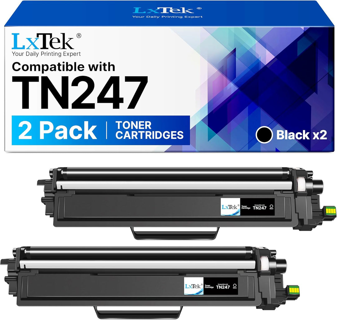 LxTek TN247 TN-247BK Tonerkartusche Kompatibel für Brother TN-243CMYK TN-243 TN243 TN-247 für Toner