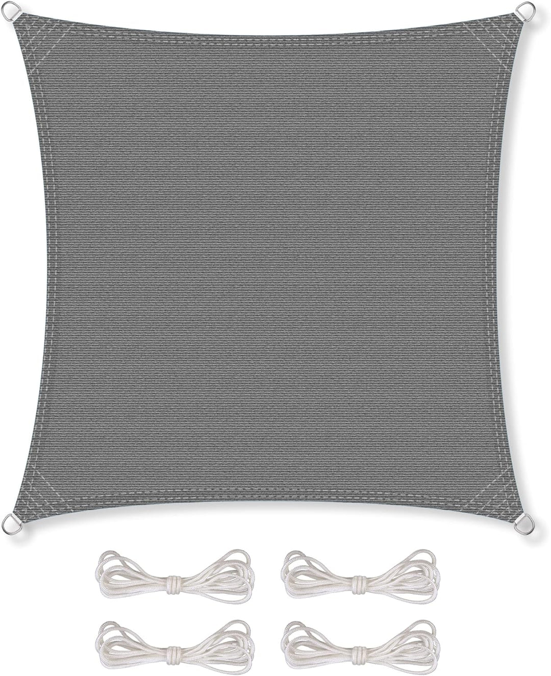 CelinaSun Sonnensegel inkl Befestigungsseile Premium HDPE wetterbeständig atmungsaktiv Quadrat 3,6 x