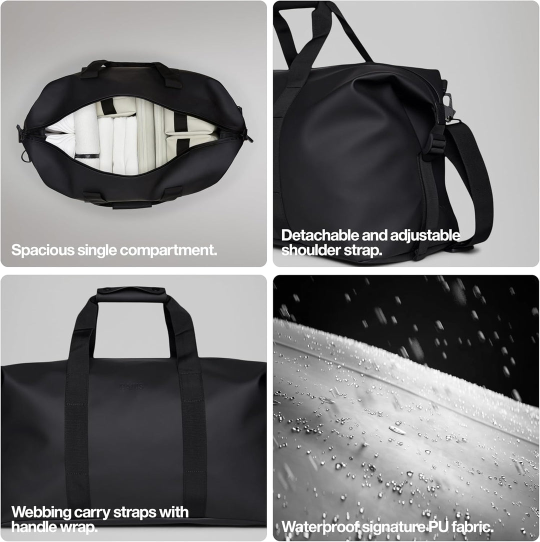 RAINS Hilo Weekend Bag - wasserdichte Reisetasche Blau, Blau