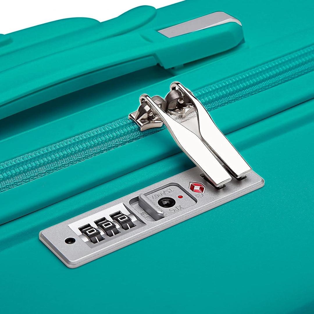 KONO Hartschalenkoffer Mittelgross Koffer Leicht Hartschale Trolley Reisekoffer mit 4 Rollen und TSA