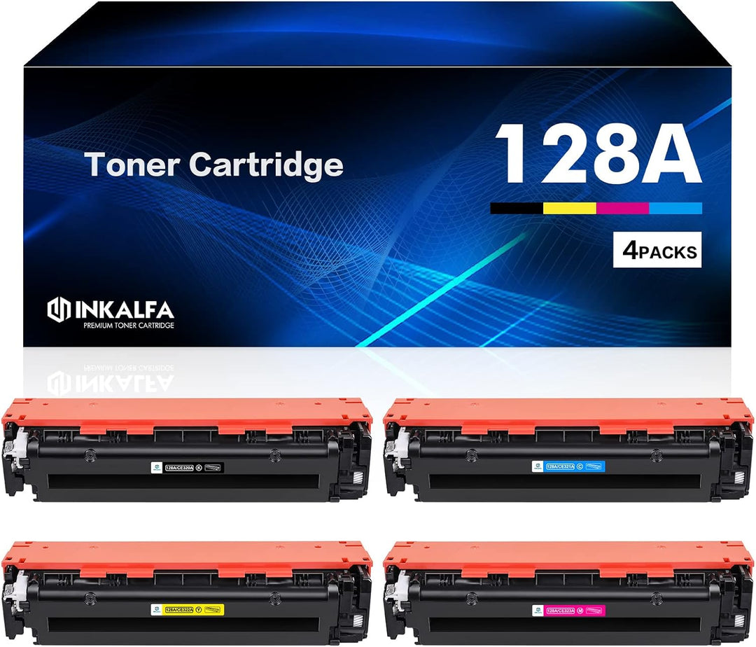 128A 4er-Pack Toner Kompatibel für HP CE320A CE321A CE322A CE323A Laserjet Pro CP1525 CP1525nw CP152