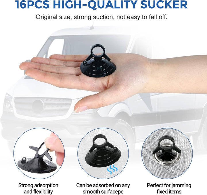 Thermomatte Fahrerhaus Innen für Mercedes Sprinter 2006-2019, 3 Stk Wasserdicht UV-Proof Sonnenschut