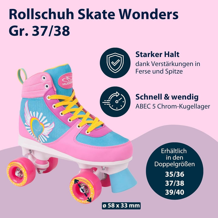 HUDORA Rollschuh Skate Wonders Gr. 35-40 37/38, 37/38