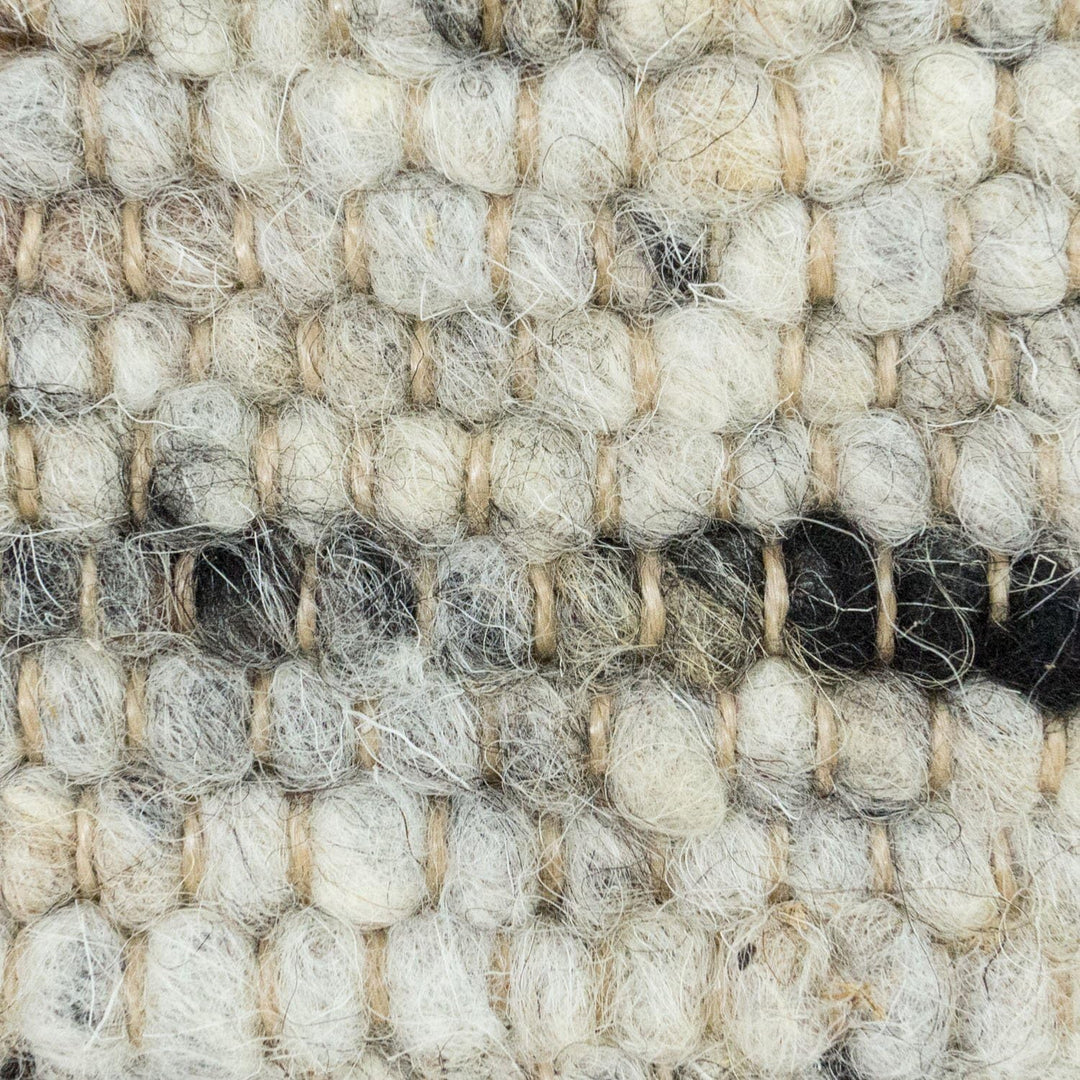 Moderner Handweb Teppich Alpina handgewebt aus Schurwolle für Wohnzimmer, Esszimmer, Schlafzimmer un