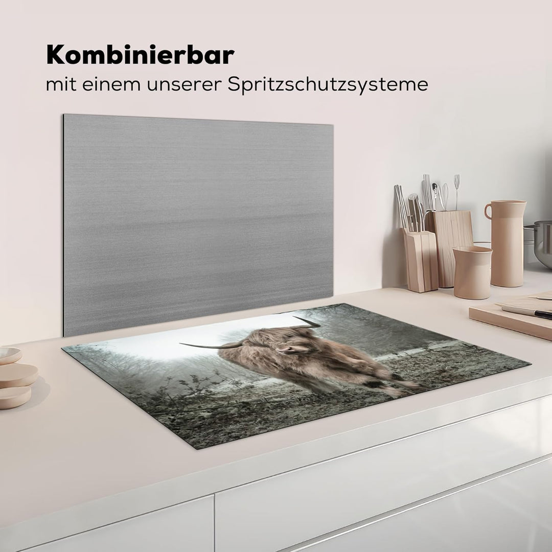 KitchenYeah© Herdabdeckplatte Einteilig Induktionsmatte Küche Abdeckung Ceranfeld Herd Abdeckplatte