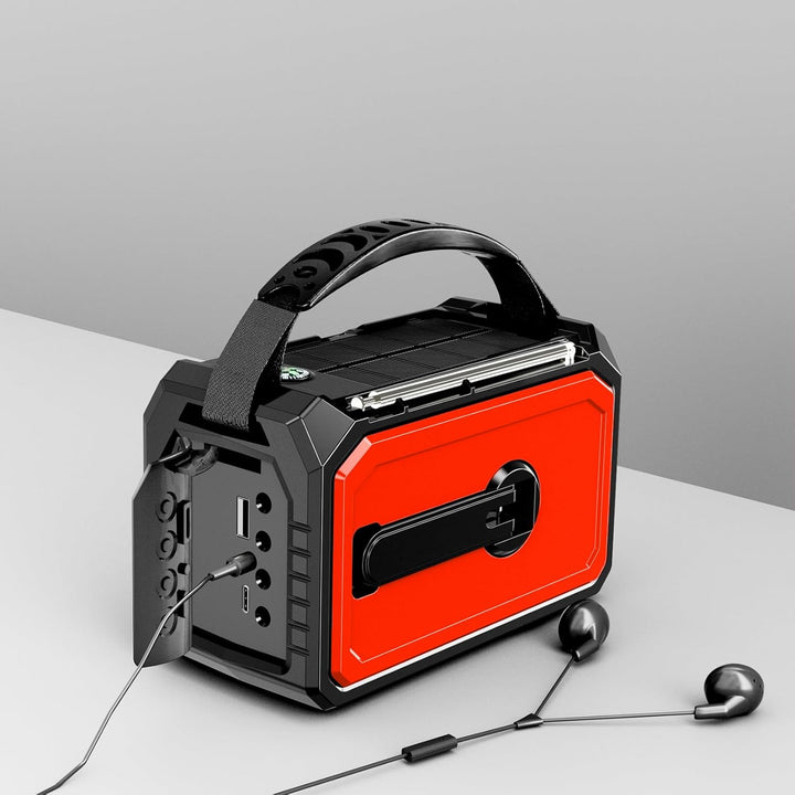 16000mAh Solar Radio,AM/FM Kurbelradio Tragbar USB Notfallradio mit 59200mWh Wiederaufladbare Batter