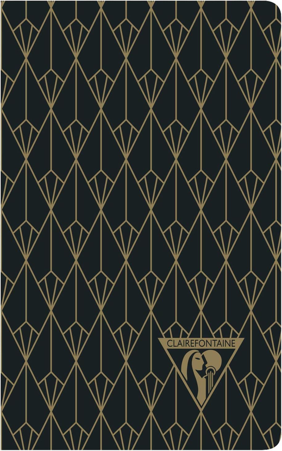 Clairefontaine 192086C - Packung mit 12 Notizbücher Neo Deco Kollektion Winter, 7,5x12 24 Blatt lini