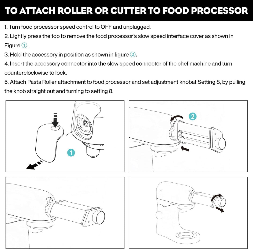 TPGSING 3 Stück Edelstahl pasta maker für kenwood chef zubehör,Nudelmaschine set für Kenwood küchenm