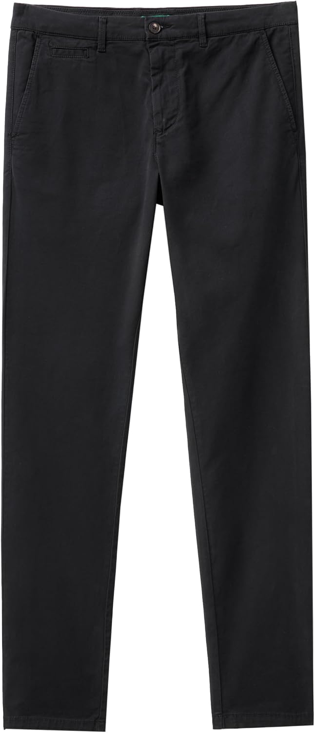United Colors of Benetton Herren Hose 48 Schwarz 100, 48 Schwarz 100