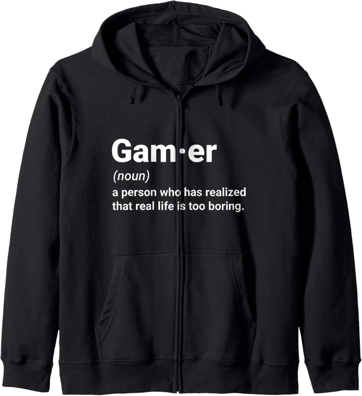 Gamer Definition für Zocken Gaming Fan & Zocker Kapuzenjacke