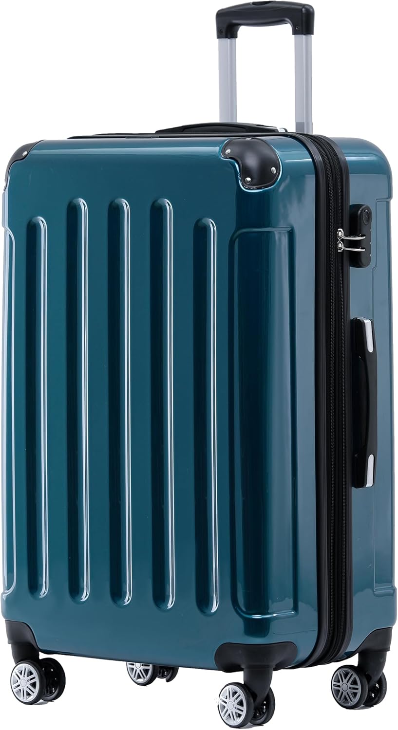 BEIBYE Zwillingsrollen 2048 Hartschale Trolley Koffer Reisekoffer Taschen Gepäck in M-L-XL-Set (Pale