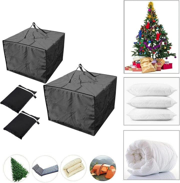 Opaltool 2PC Outdoor Möbel Kissen Aufbewahrungstasche 210D Oxford wasserdichte Schutz Aufbewahrungst
