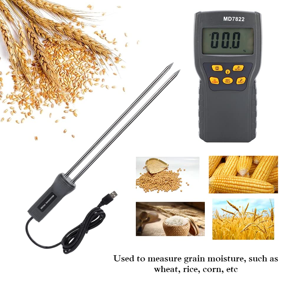 Tragbares Getreide-Feuchtigkeitsmessgerät, Mais-Messgerät Feuchtigkeits-Feuchtigkeitsmesser, 2% -30%