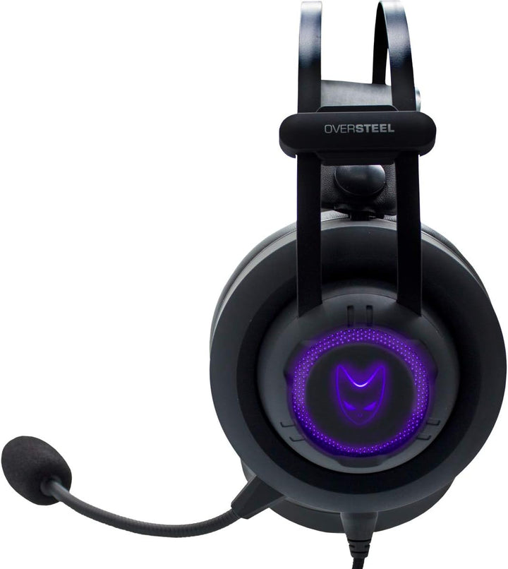 Oversteel MERCURY - RGB Gaming-Kopfhörer, Headset mit Mikrofon, Stereo-Sound, MERCURY
