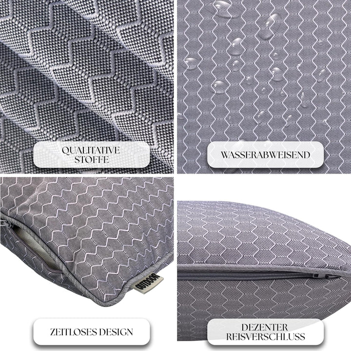 Brandsseller Outdoor Garten Kissen Dekokissen Wabenoptik Schmutz- und Wasserabweisend mit Reissversc