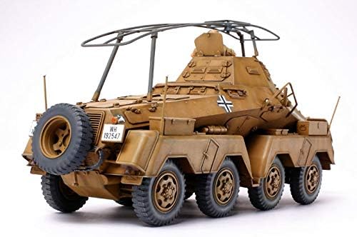 TAMIYA 300035297 - 1:35 WWII Deutsche Sonderkraftfahrzeug 232 SpPz Afrika (2), Braun, Schwarz