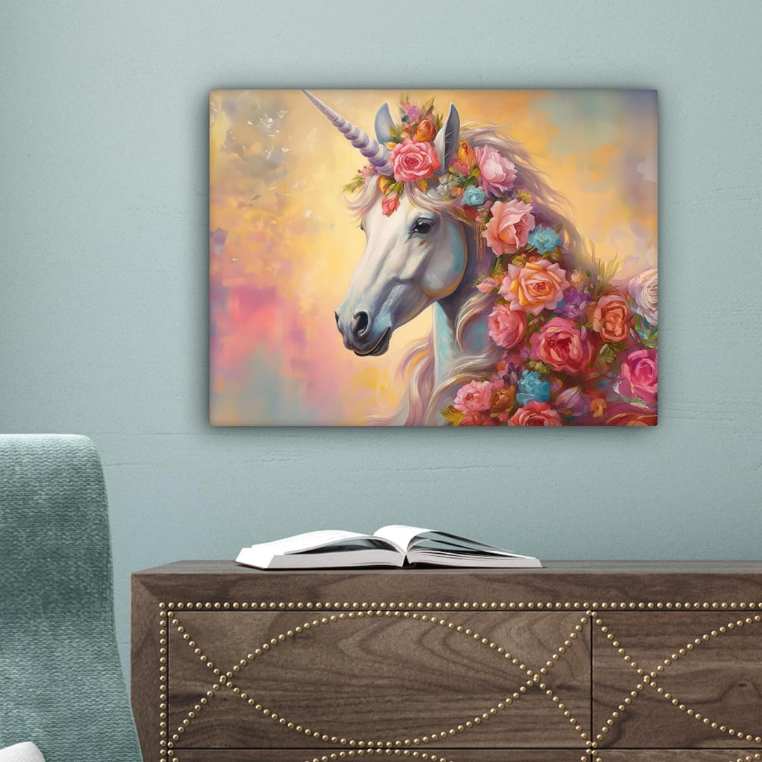 MuchoWow© Leinwandbild 40x30 cm Dekoration Wohnzimmer Bilder Aufhängen Wall Decoration Living Room W