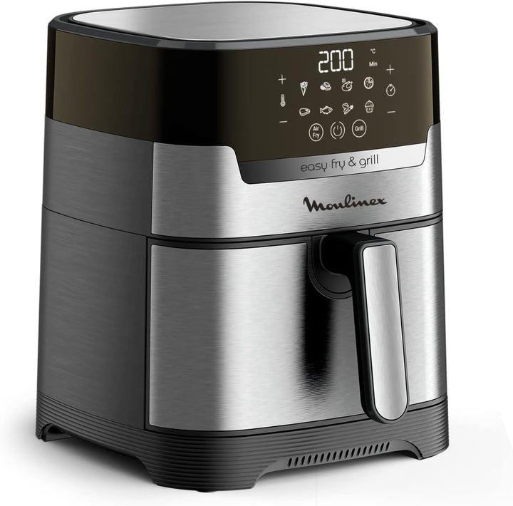 Moulinex Easy Fry & Grill 4,2 L EZ505D Luftfritteuse ohne Öl 2 in 1 zum Braten oder Grillen, Digital