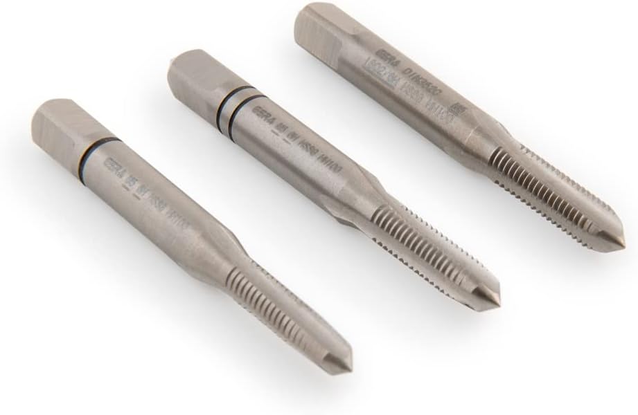PROFI Gewindebohrer M4,5 Satz HSSG 3 teilig, Gewindeschneider | Vor-, Mittel- und Fertigschneider |