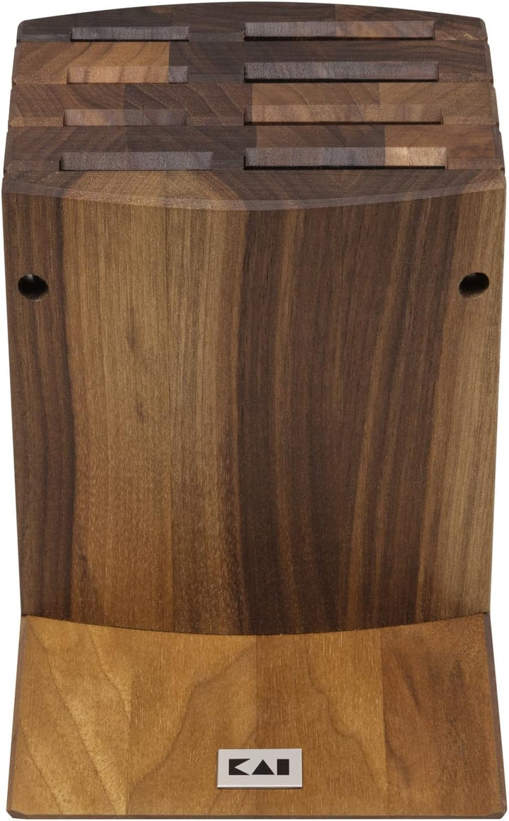 KAI DM-0810 SHUN Messerblock, Walnuss, 22x13x23 cm
