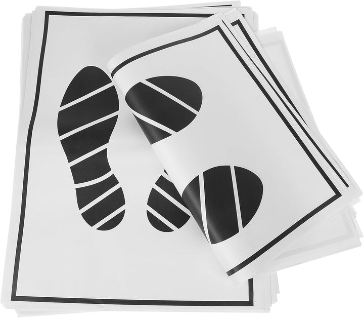 CLISPEED 50 Stück Auto-Fussmatten Autoteppich Papiermatten Einweg-Fussmatten Premium-Auto-Papier-Fus