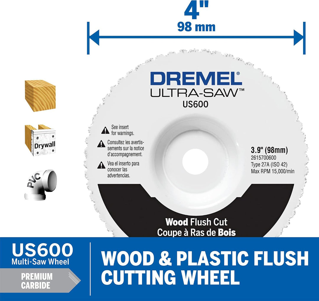 Dremel US600-01 Ultra-Saw Holzsäge, 10,2 cm, Weiss