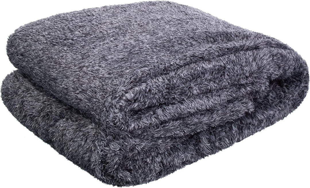 Brandsseller Teddyfleece Kuscheldecke | Melange | Flauschig Beidseitig | Hochwertige Weiche Wohndeck