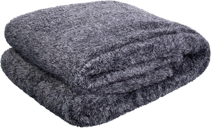 Brandsseller Teddyfleece Kuscheldecke | Melange | Flauschig Beidseitig | Hochwertige Weiche Wohndeck