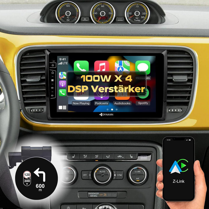 DYNAVIN Android Autoradio Navi für VW Beetle 2012-2018, 9 Zoll OEM Radio mit Wireless Carplay und An