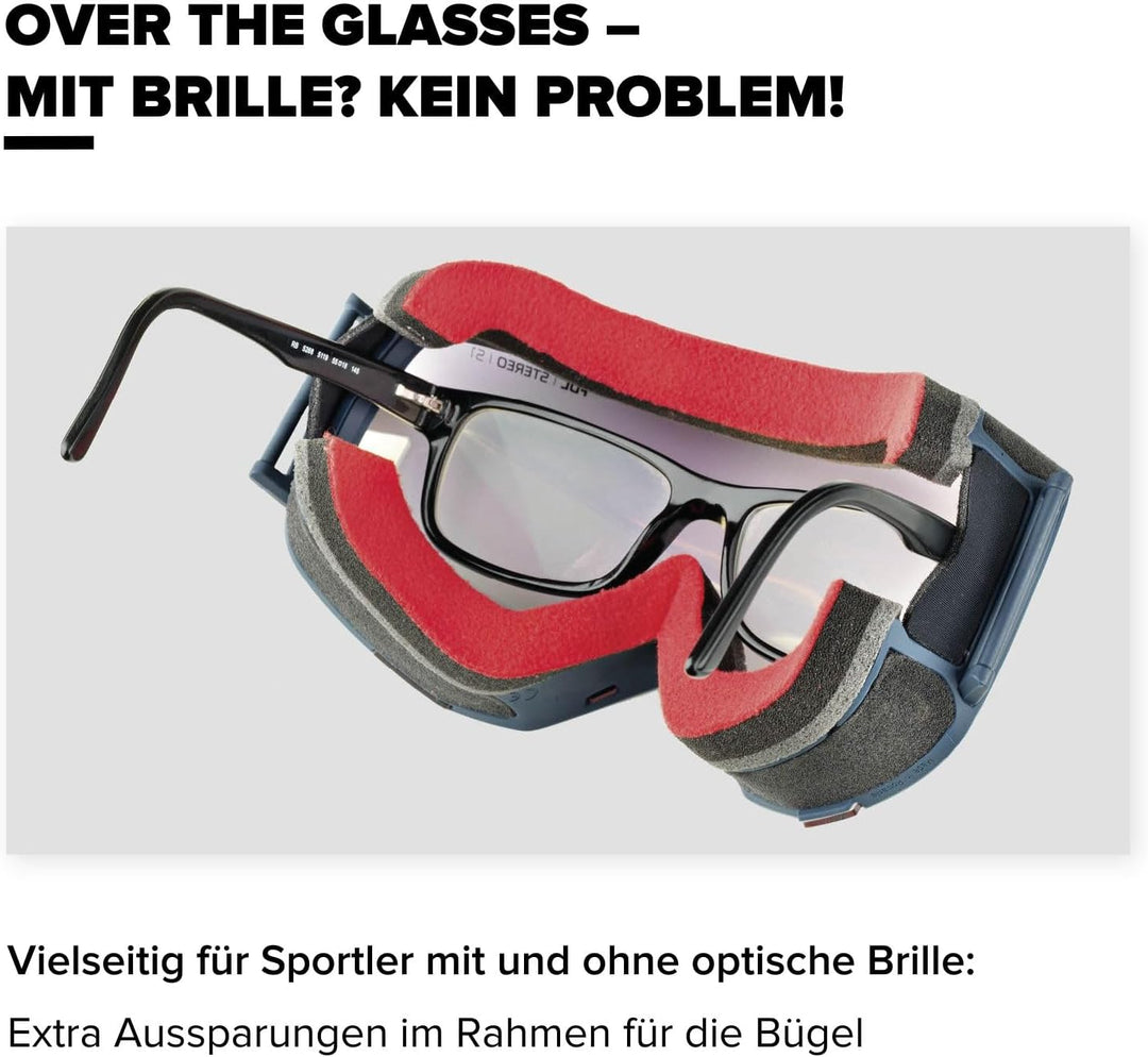 ATOMIC REVENT HD Skibrille - Skibrillen mit kontrastreichen Farben - Hochwertig verspiegelte Snowboa