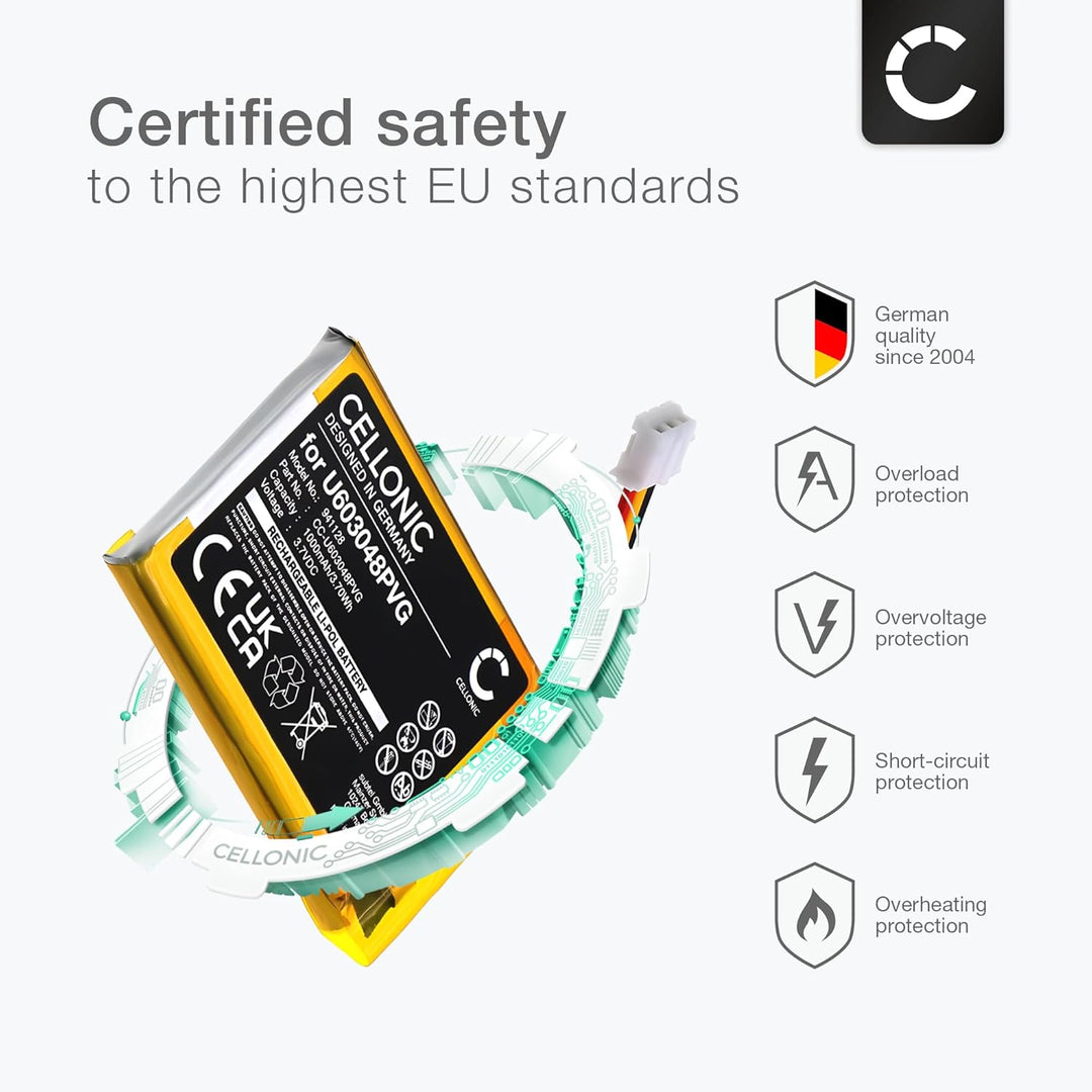 CELLONIC® Ersatz Akku U603048PVG kompatibel mit Astro Gaming C40 TR Wireless Controller Ersatzakku 1