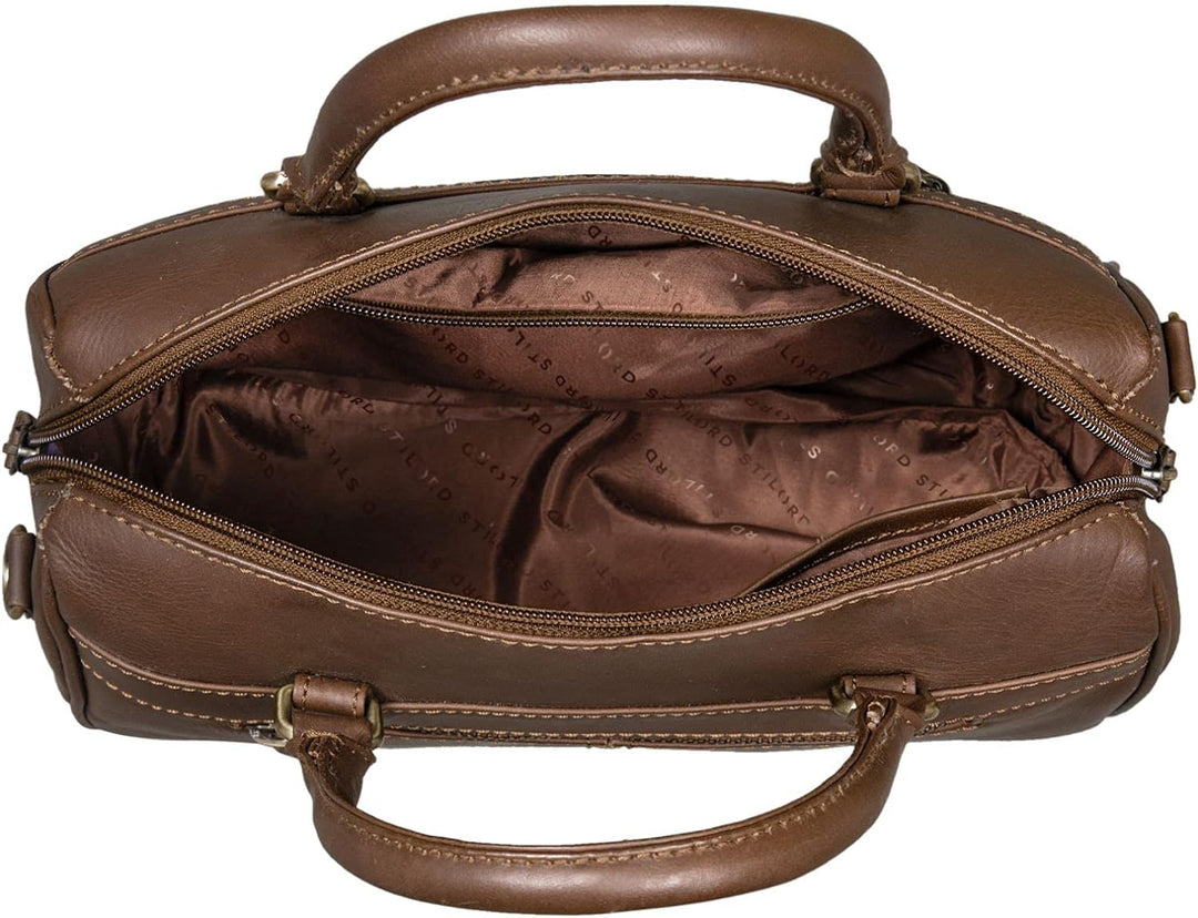 STILORD 'Cassandra' Leder Handtasche Damen Fashion-Tasche Ledertasche Henkeltasche Umhängetasche und