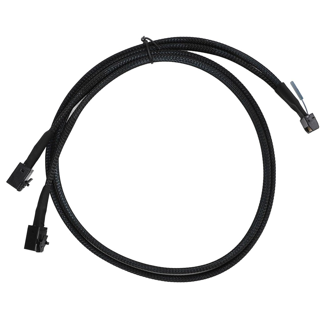 Plyisty MCIO 8i auf 2*SFF-8643 Kabel, MCIO 8i 74Pin auf SAS HD SFF-8643, PCIE 5.0, 32 GT/s Übertragu