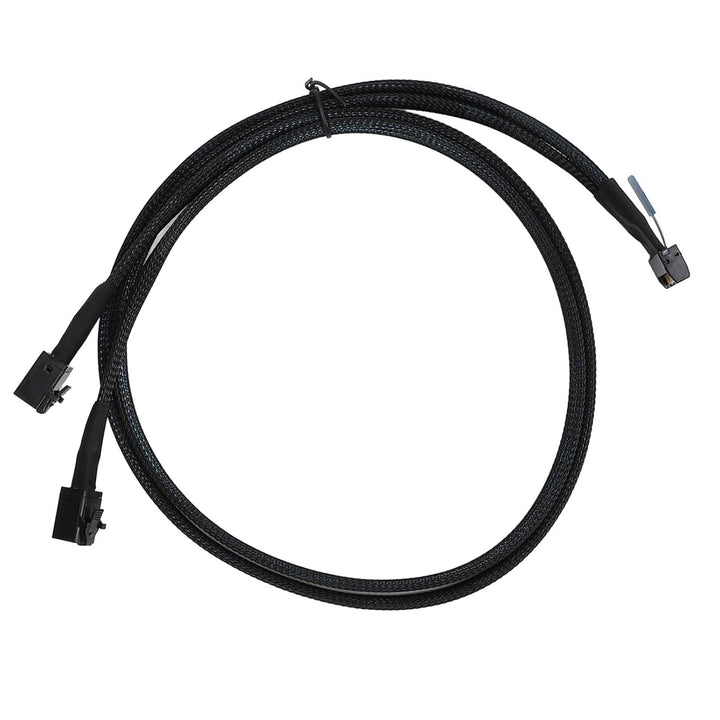 Plyisty MCIO 8i auf 2*SFF-8643 Kabel, MCIO 8i 74Pin auf SAS HD SFF-8643, PCIE 5.0, 32 GT/s Übertragu