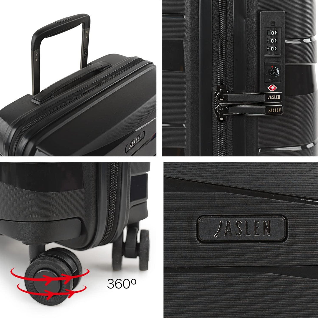 JASLEN - Koffer Gross 4 Räder Grosser Koffer Leichte - PP Reisekoffer Gross für Flugzeuge Koffer Har