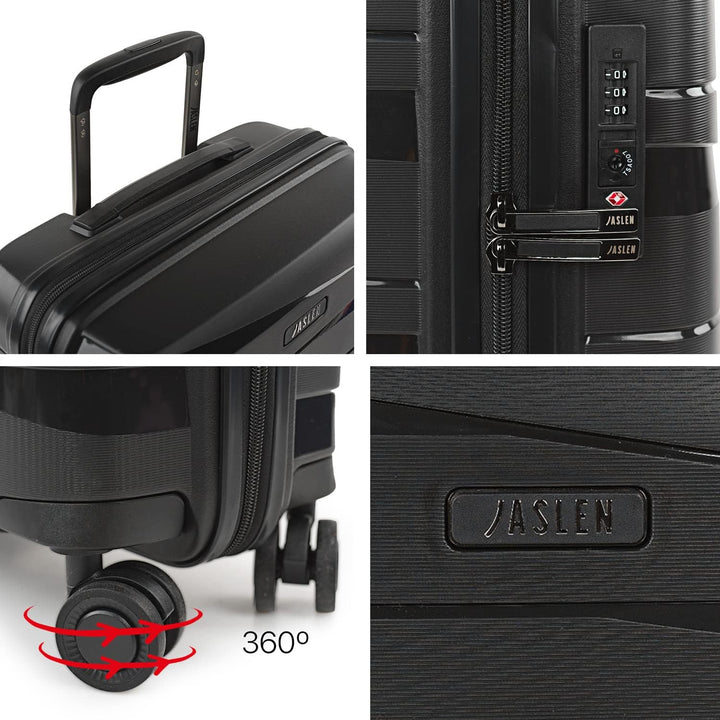 JASLEN - Koffer Gross 4 Räder Grosser Koffer Leichte - PP Reisekoffer Gross für Flugzeuge Koffer Har