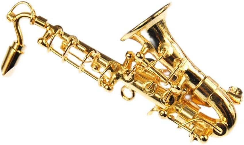 Miniblings Saxofon Brosche Sax Saxofonbrosche Saxophon +Box vergold. - Handmade Modeschmuck I Anstec