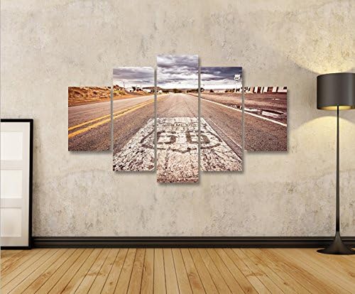 islandburner Bild Bilder auf Leinwand Route 66 V2 Arizona Highway MF XXL Poster Leinwandbild Wandbil