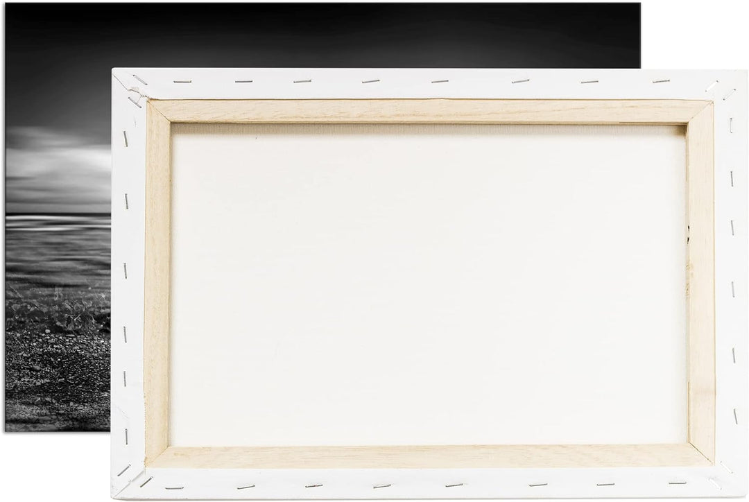 deyoli zauberhafte Löwenfamilie Format: 60x40 Effekt: Schwarz&Weiss als Leinwandbild, Motiv fertig g