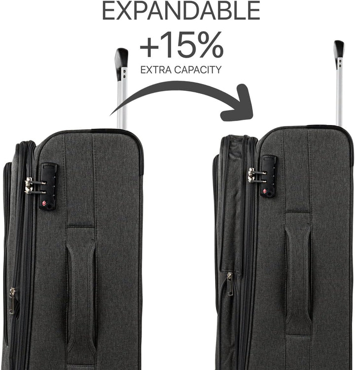 JASLEN - Koffer Klein Handgepäck - Handgepäck Koffer 4 Rollen - Koffer Handgepäck 55x40x20 Leicht un