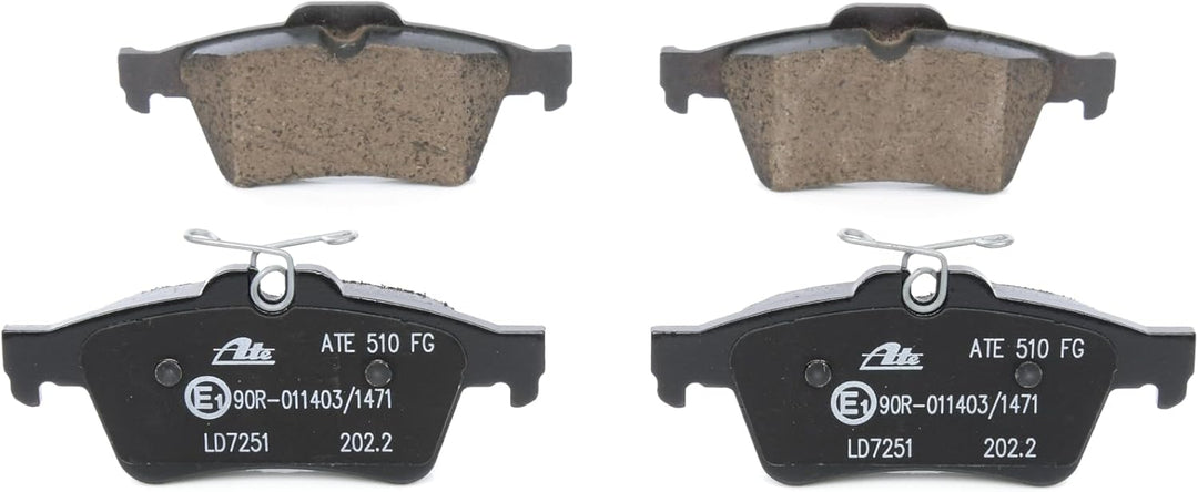 ATE 13.0470-7251.2 Bremsbelagsatz, Scheibenbremse