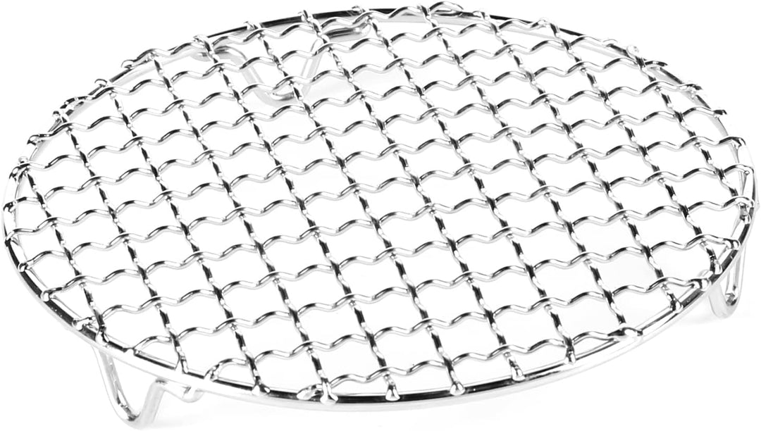 BeBeeQ Rundes Grillrost Grillnetz Edelstahl Grill Netze Mehrzweck Kühlgitter Kuchenkühlregal Brot Ke