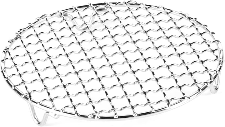 BeBeeQ Rundes Grillrost Grillnetz Edelstahl Grill Netze Mehrzweck Kühlgitter Kuchenkühlregal Brot Ke
