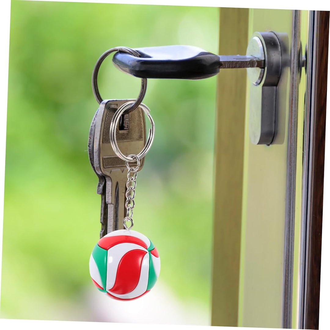 CLISPEED 15 Pcs Volleyball Schlüsselanhänger Übung Zubehör Rucksack Zubehör Volleyball Schlüsselanhä