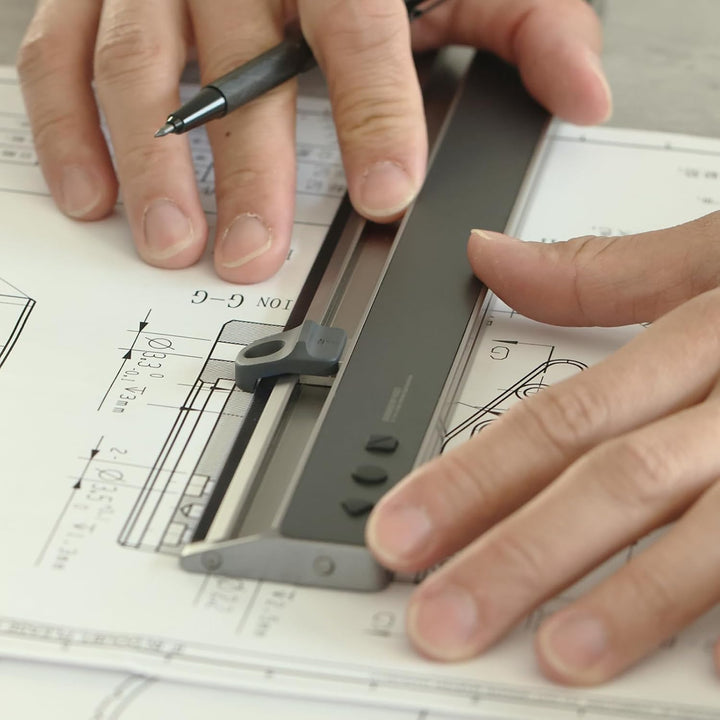 NeoDrafting Kit, modulares Zubehör, kompatibel mit NeoRuler, inklusive 2 Stifthaltern in verschieden