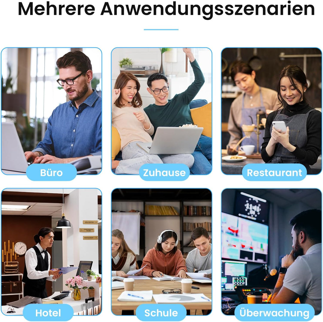 Tenda TEG1016D Gigabit Switch 16 Port 19 Zoll Rackeinbau Netzwerk Switch (Plug-und-Play, 32Gbit/s Sw