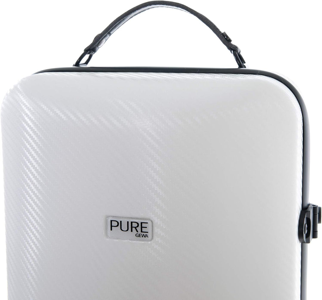 PURE GEWA Violinkoffer Polycarbonat 2.4 für Grösse 4/4 weiss, NA weiss Oblong 4/4, weiss Oblong 4/4