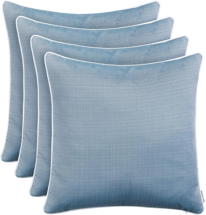 Brandsseller Outdoor Garten Kissen Dekokissen Leinenoptik strukturiert Schmutz- und Wasserabweisend