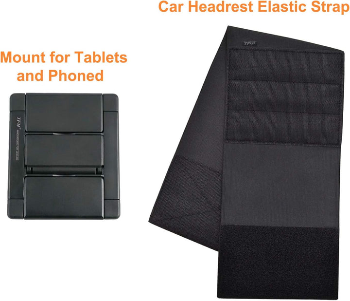 TFY KFZ-Halterung, Auto-Kopfstützen-Halterung für Handys und Tablets, kompatibel mit Geräten mit ein